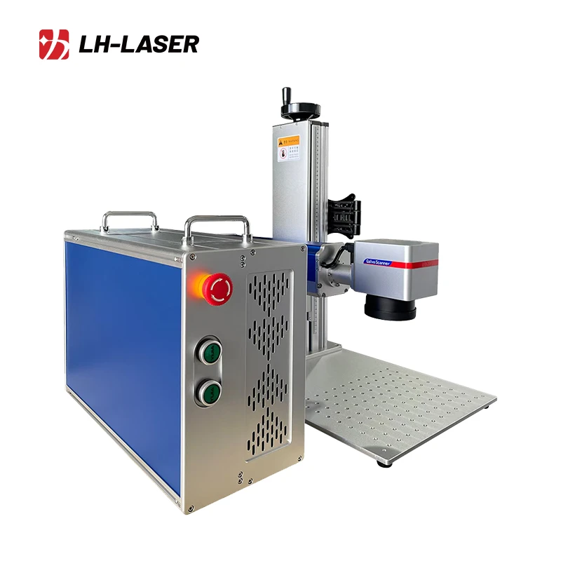 Portable 20W/30W/50W Fiber Laser Marking Machine For Metal factory